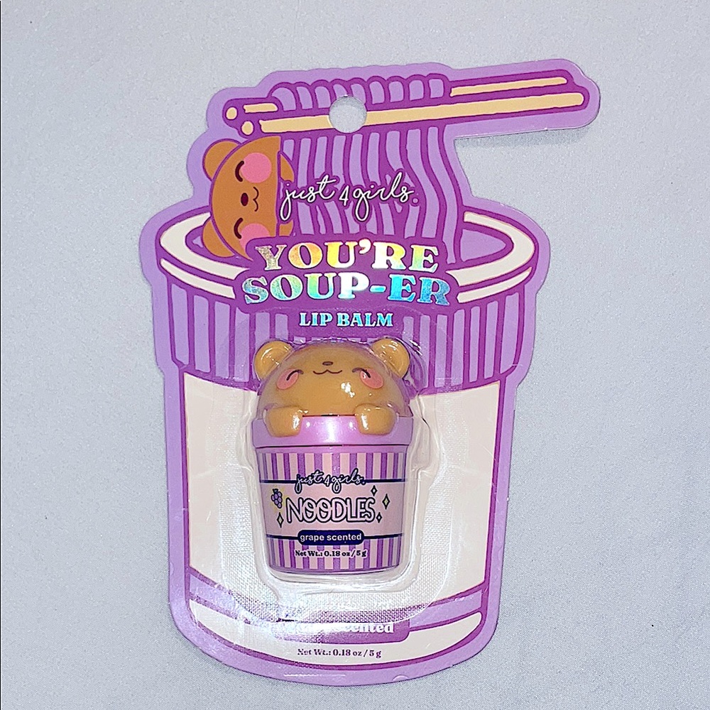 Grape Noodle Grape Lip Balm Kawaii